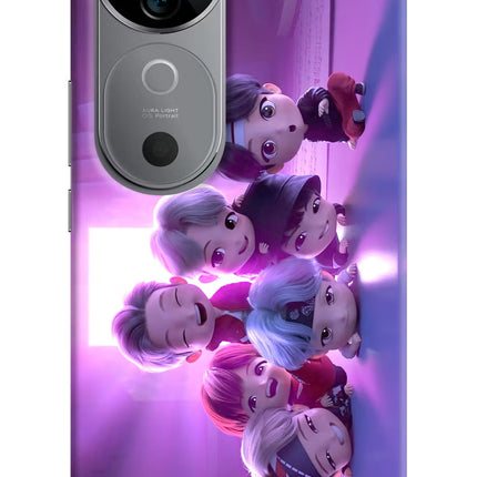 BTS Chibi Vivo V40 5G Hard Case Back Cover by Casekaro
