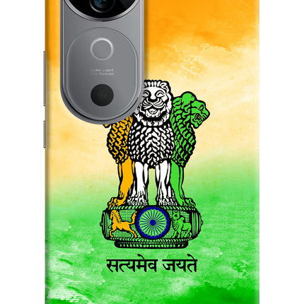 Satyamev Jayate Flag Vivo V40 5G Hard Case Back Cover by Casekaro