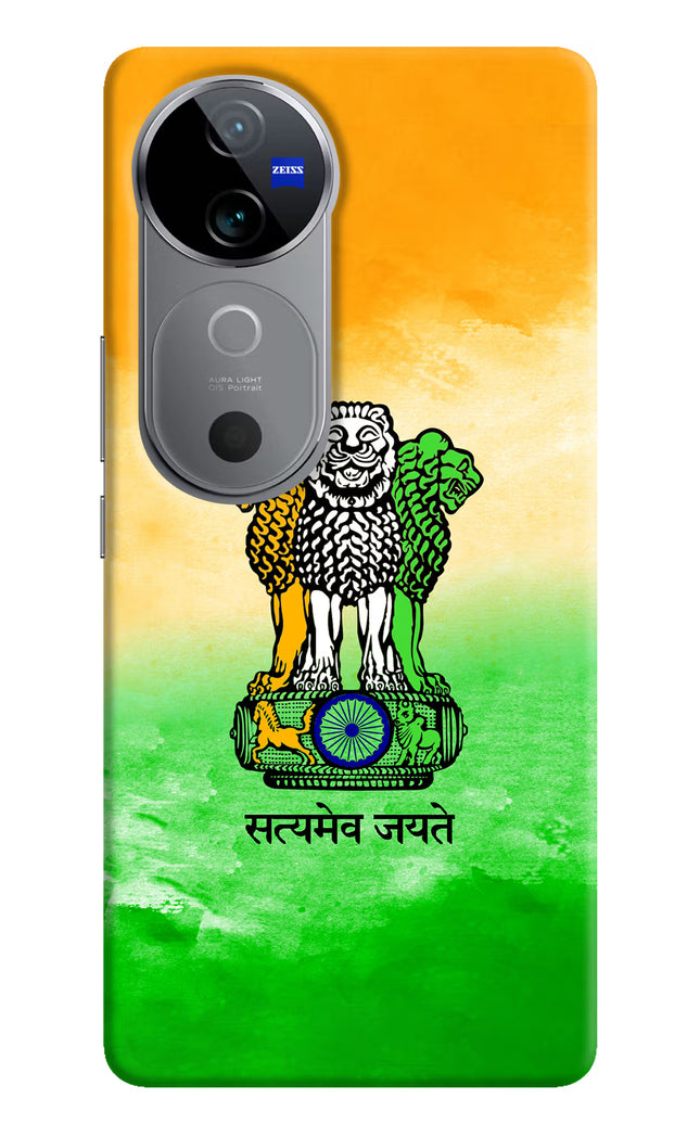 Satyamev Jayate Flag Vivo V40 5G Hard Case Back Cover by Casekaro