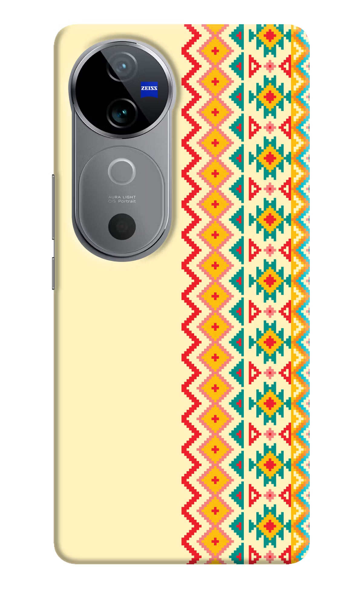 Ethnic Seamless Vivo V40 5G Hard Case Back Cover by Casekaro