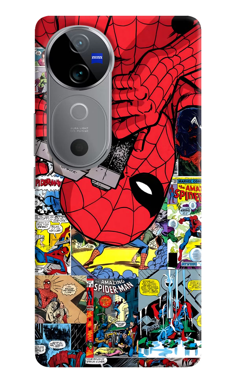 Spider Man Vivo V40 5G Back Cover, Hard case