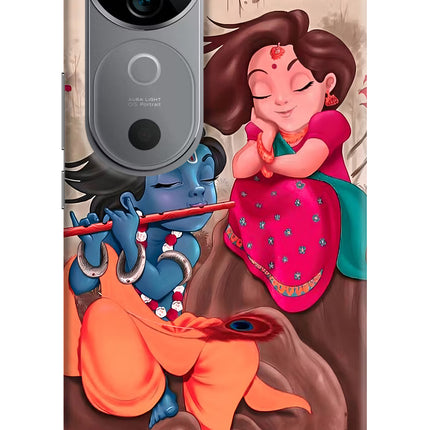 Radhe Krishna Vivo V40 5G Hard Case Back Cover by Casekaro