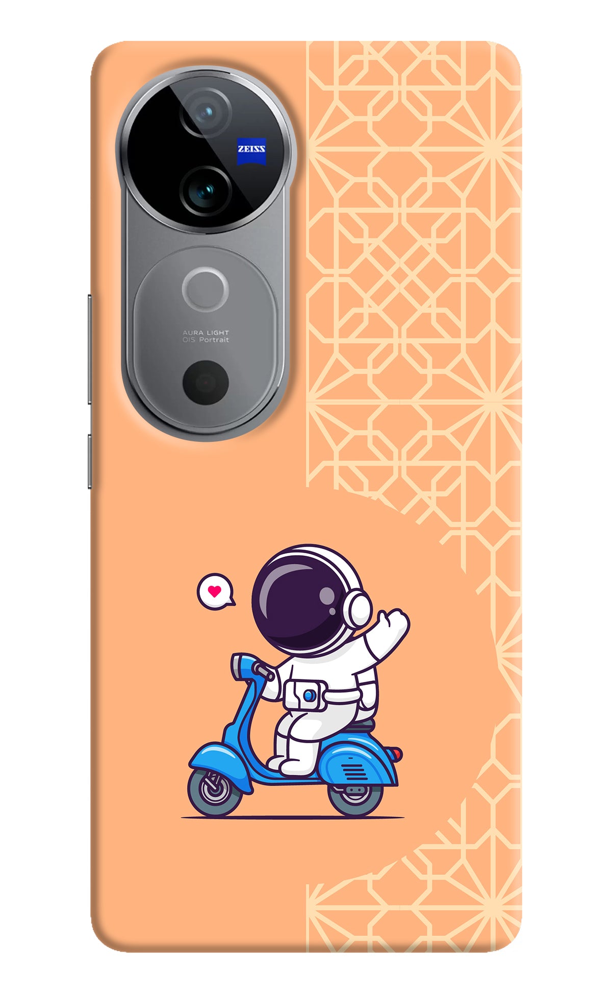 Cute Astronaut Riding Vivo V40 5G Back Cover