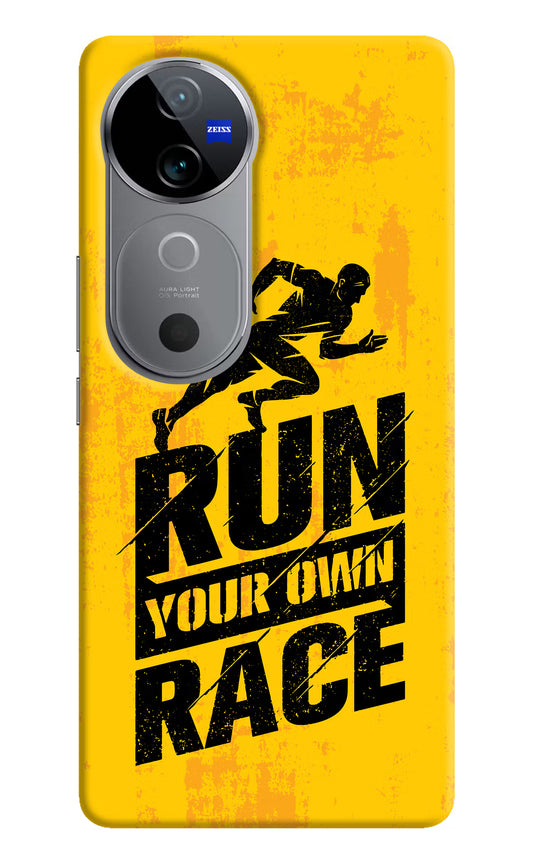 Run Your Own Race Vivo V40 5G Hard Case Back Cover by Casekaro