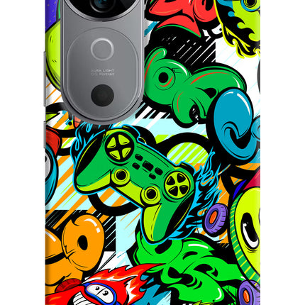 Game Doodle Vivo V40 5G Hard Case Back Cover by Casekaro