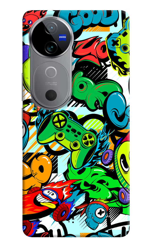 Game Doodle Vivo V40 5G Hard Case Back Cover by Casekaro