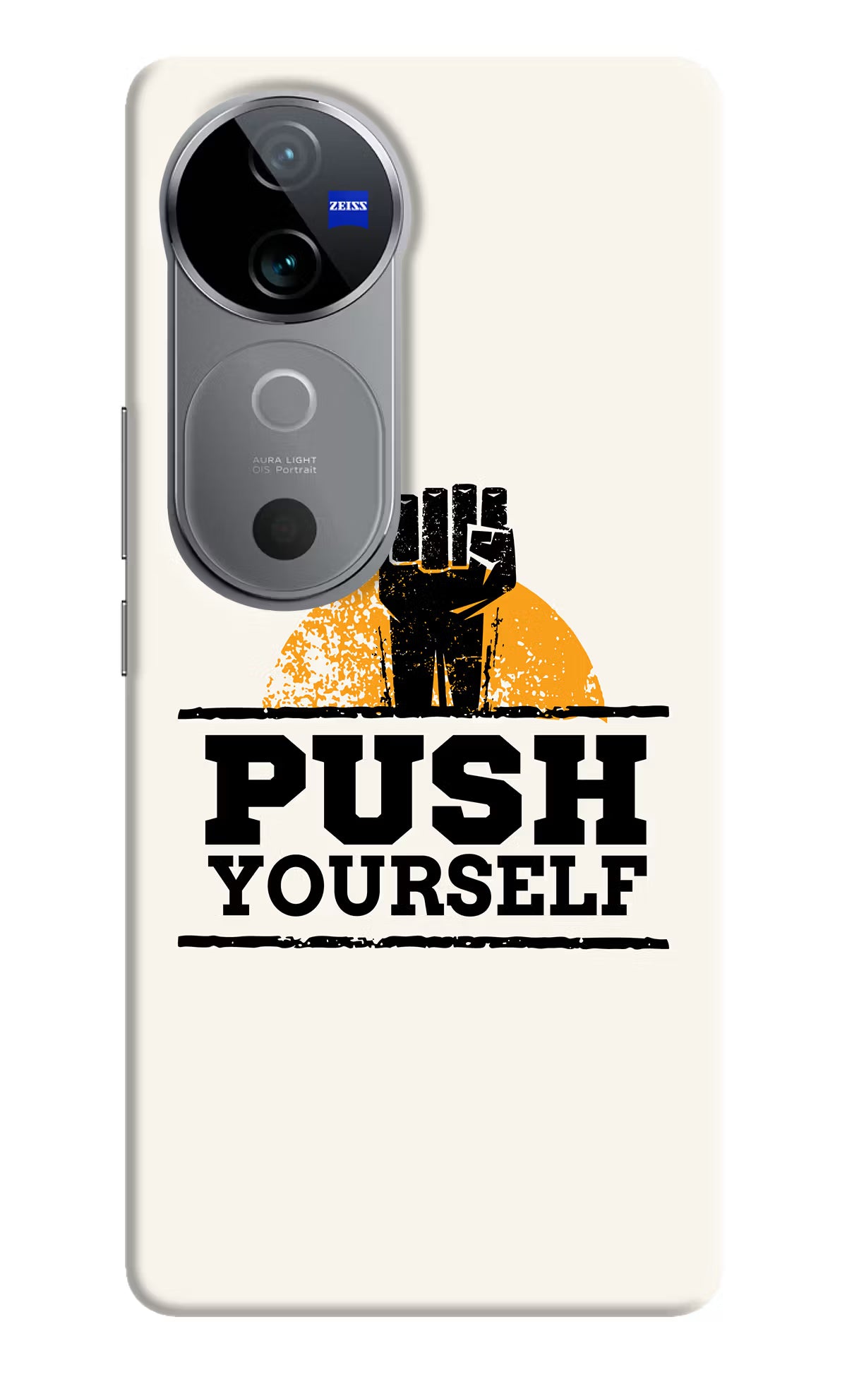 Push Yourself Vivo V40 5G Hard Case Back Cover by Casekaro