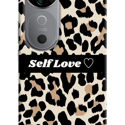 Leopard Print Self Love Vivo V40 5G Hard Case Back Cover by Casekaro
