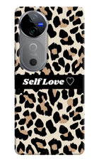 Leopard Print Self Love Vivo V40 5G Hard Case Back Cover by Casekaro