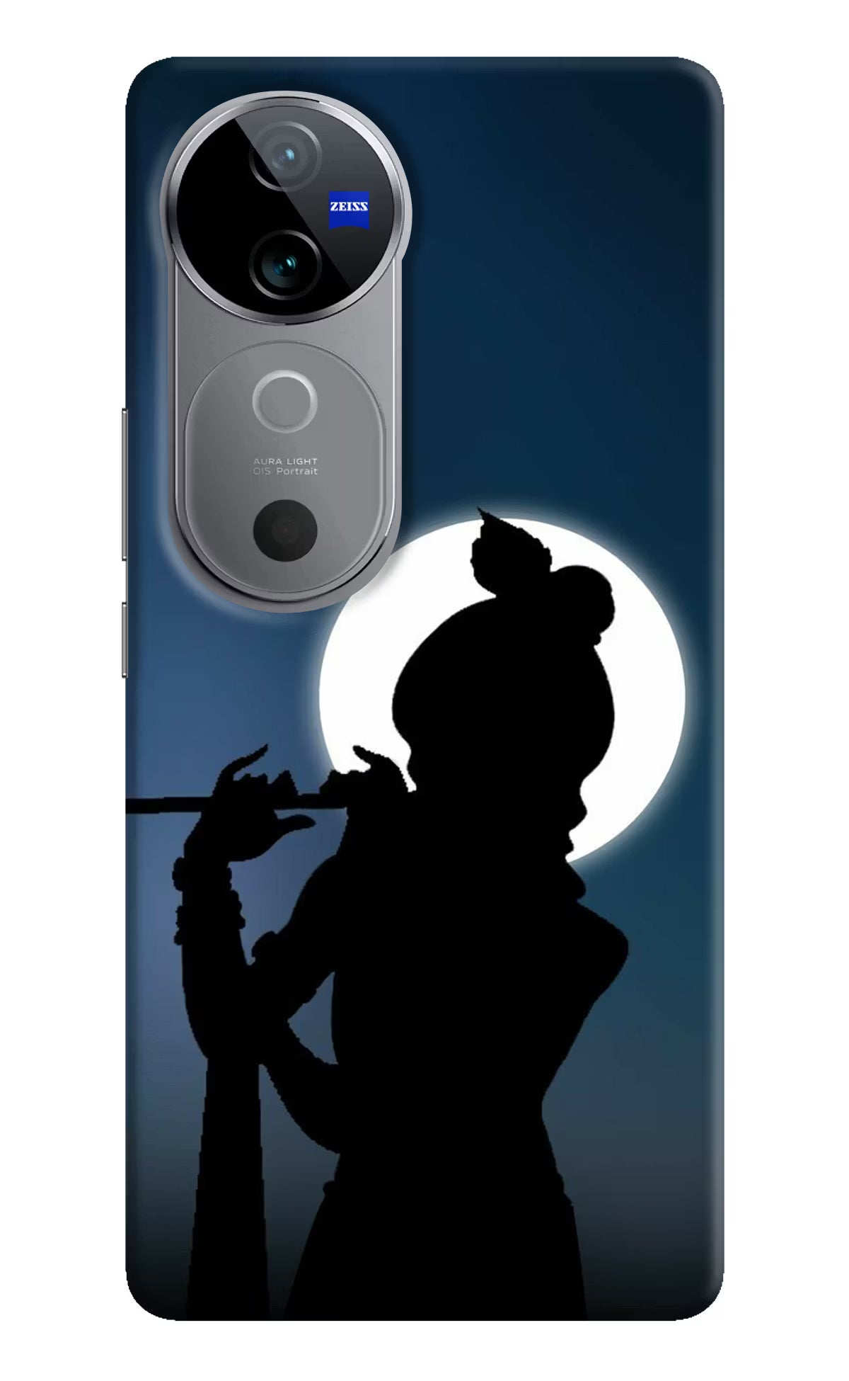 Shri Krishna Silhouette Vivo V40 5G Hard Case Back Cover by Casekaro