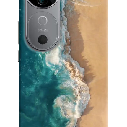 Ocean Beach Vivo V40 5G Hard Case Back Cover by Casekaro