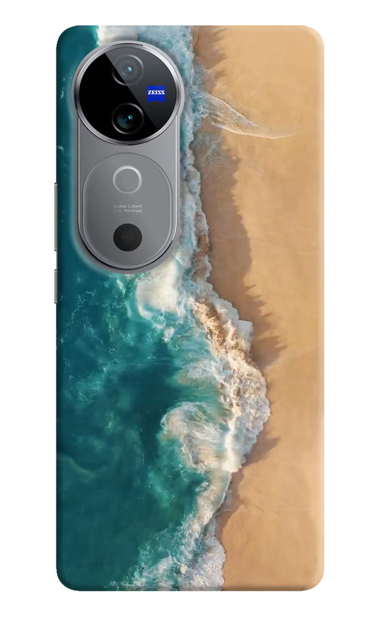 Ocean Beach Vivo V40 5G Hard Case Back Cover by Casekaro