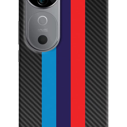 BMW Stripes Pattern Vivo V40 5G Hard Case Back Cover by Casekaro