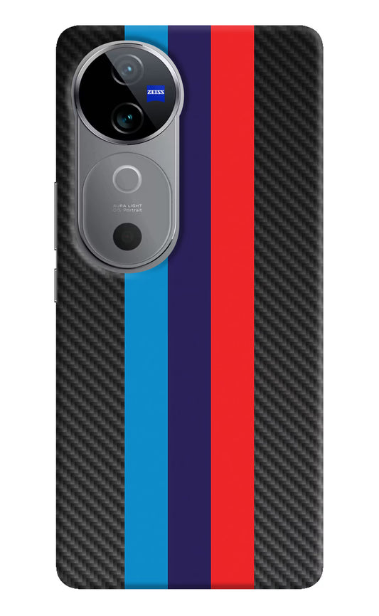 BMW Stripes Pattern Vivo V40 5G Hard Case Back Cover by Casekaro