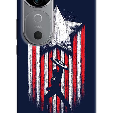 Captain America Marvel Art Vivo V40 5G Hard Case Back Cover by Casekaro