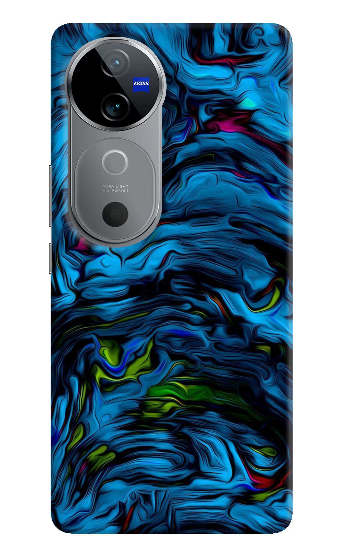 Dark Blue Abstract Vivo V40 5G Back Cover