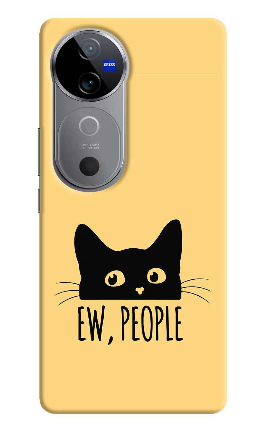 Ew People Catitude Vivo V40 5G Back Cover, Hard case