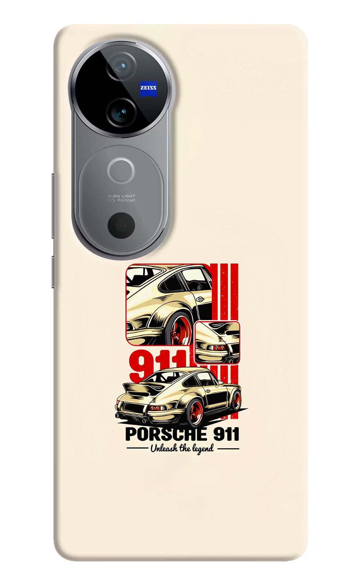 Classic Porsche 911 Vivo V40 5G Hard Case Back Cover by Casekaro
