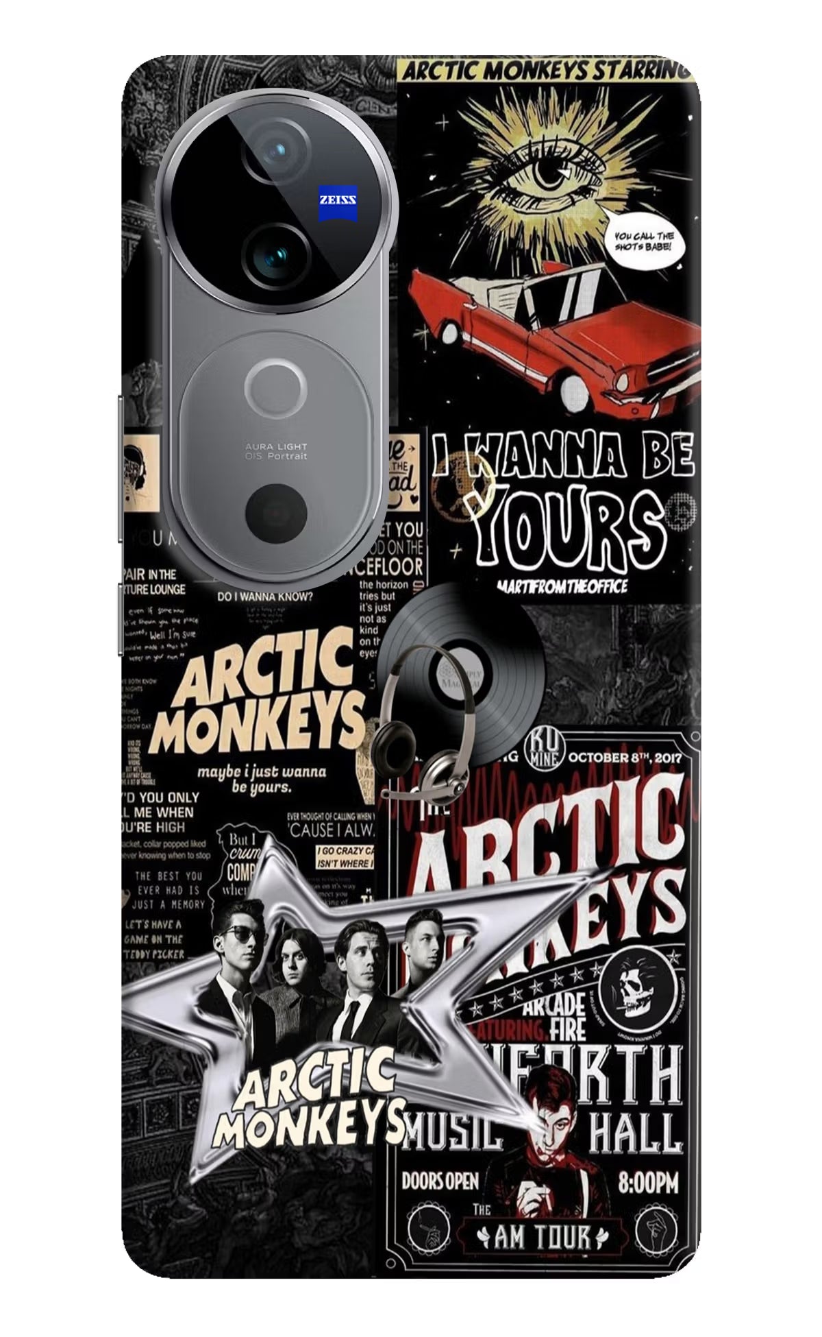 Arctic Monkeys Vivo V40 5G Hard Case Back Cover by Casekaro