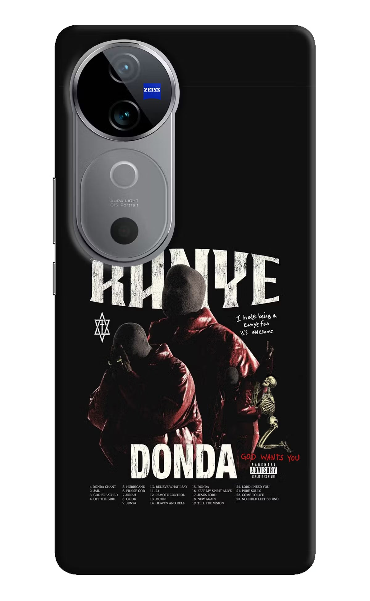 Donda Kanye West Vivo V40 5G Hard Case Back Cover by Casekaro
