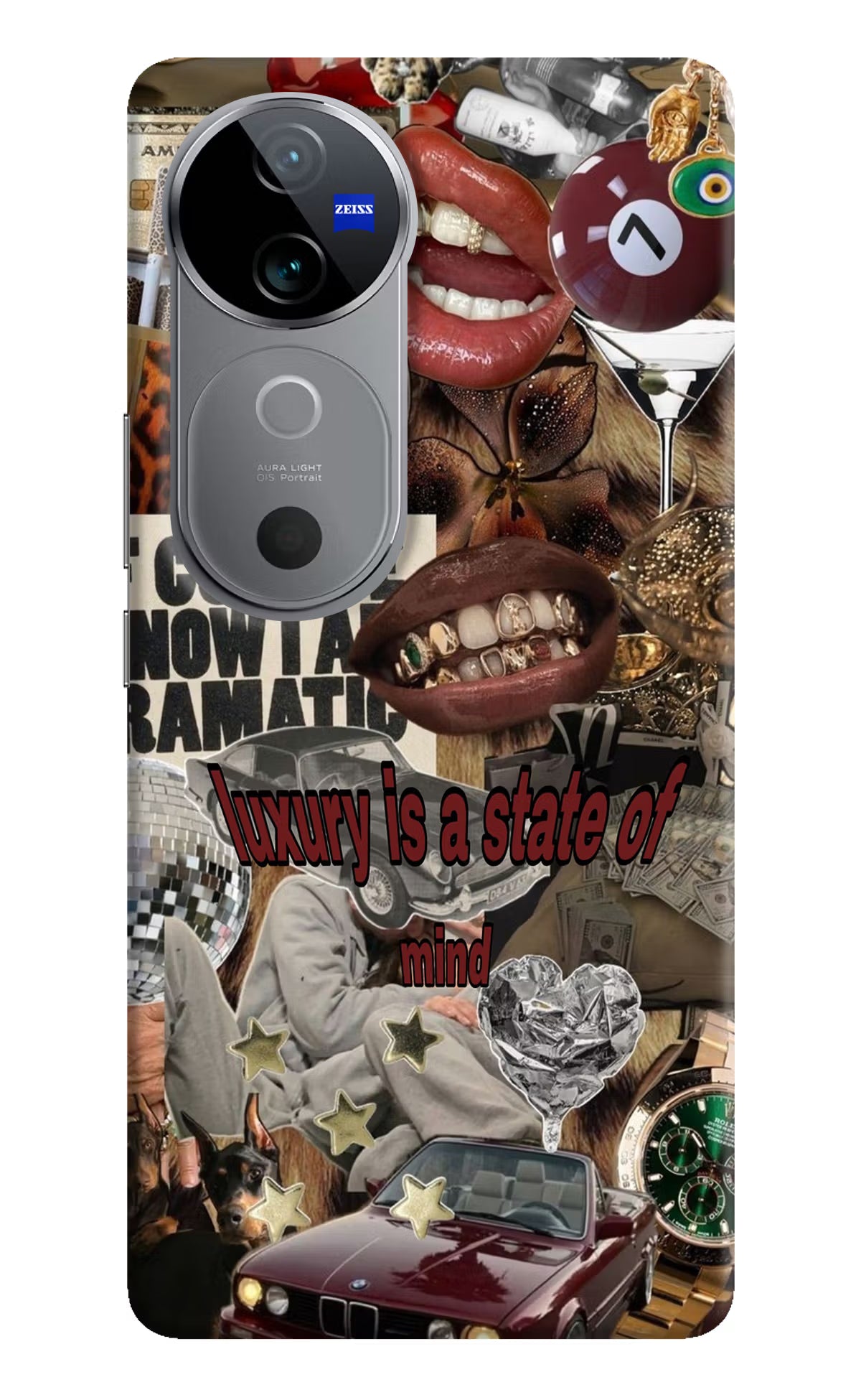 Luxury Vivo V40 5G Hard Case Back Cover by Casekaro