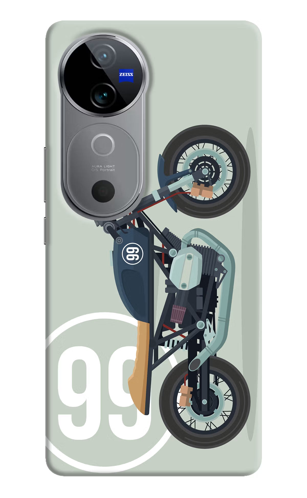 Classic Cafe Racer 99 Vivo V40 5G Hard Case Back Cover by Casekaro