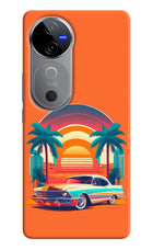 Palm Drive 80s Vivo V40 5G Hard Case Back Cover by Casekaro