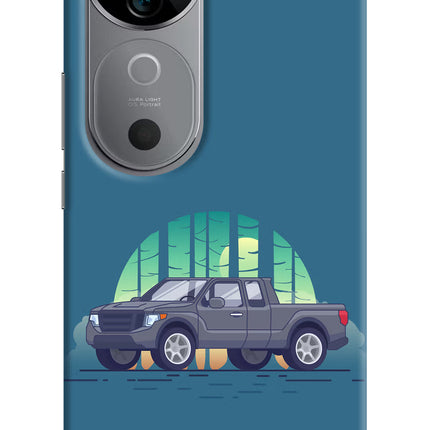 Retro Garage Vibe Vivo V40 5G Hard Case Back Cover by Casekaro