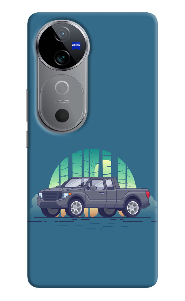 Retro Garage Vibe Vivo V40 5G Hard Case Back Cover by Casekaro