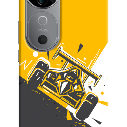 Track King Vivo V40 5G Hard Case Back Cover by Casekaro