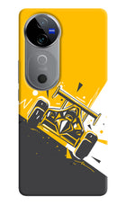Track King Vivo V40 5G Hard Case Back Cover by Casekaro