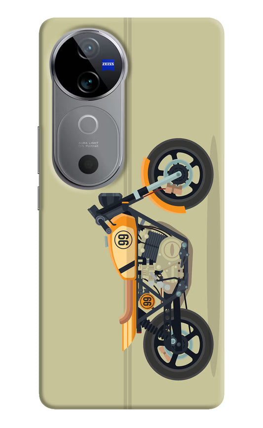 Vertical Speedster Vivo V40 5G Hard Case Back Cover by Casekaro