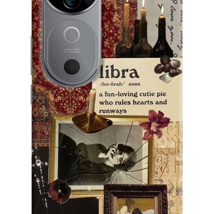 Libra Zodiac Vivo V40 5G Hard Case Back Cover by Casekaro