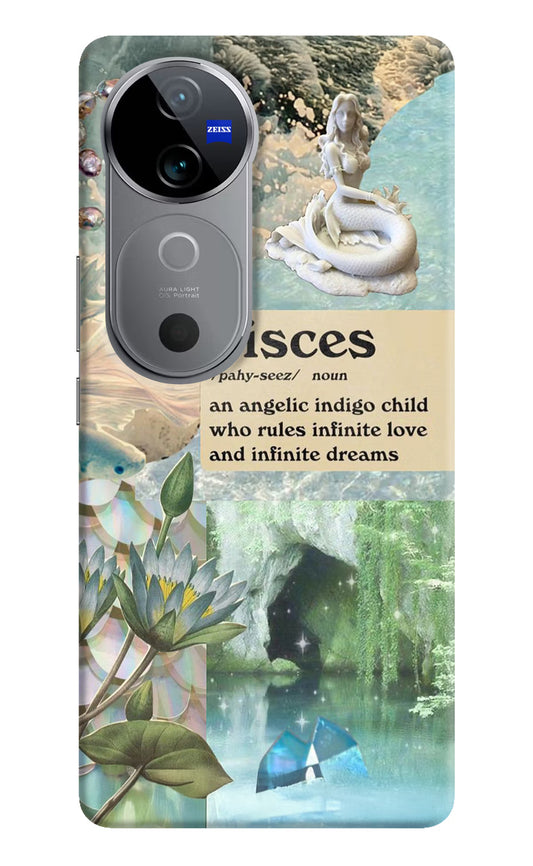 Pisces Zodiac Vivo V40 5G Hard Case Back Cover by Casekaro