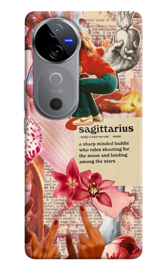 Sagittarius Zodiac Vivo V40 5G Hard Case Back Cover by Casekaro