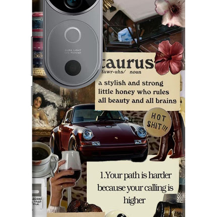 Taurus Zodiac Vivo V40 5G Hard Case Back Cover by Casekaro