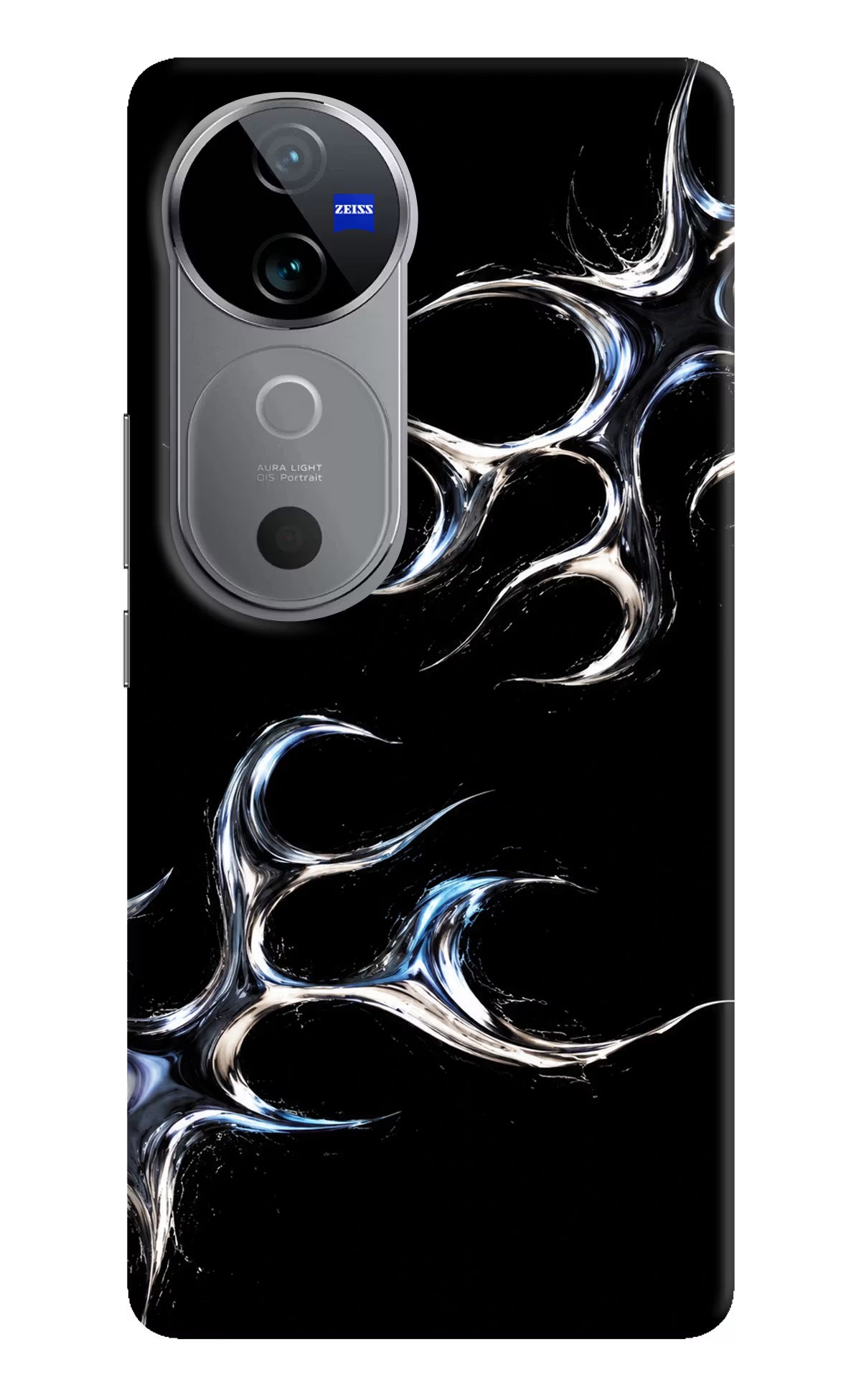 Chrome Tribal Vivo V40 5G Hard Case Back Cover by Casekaro
