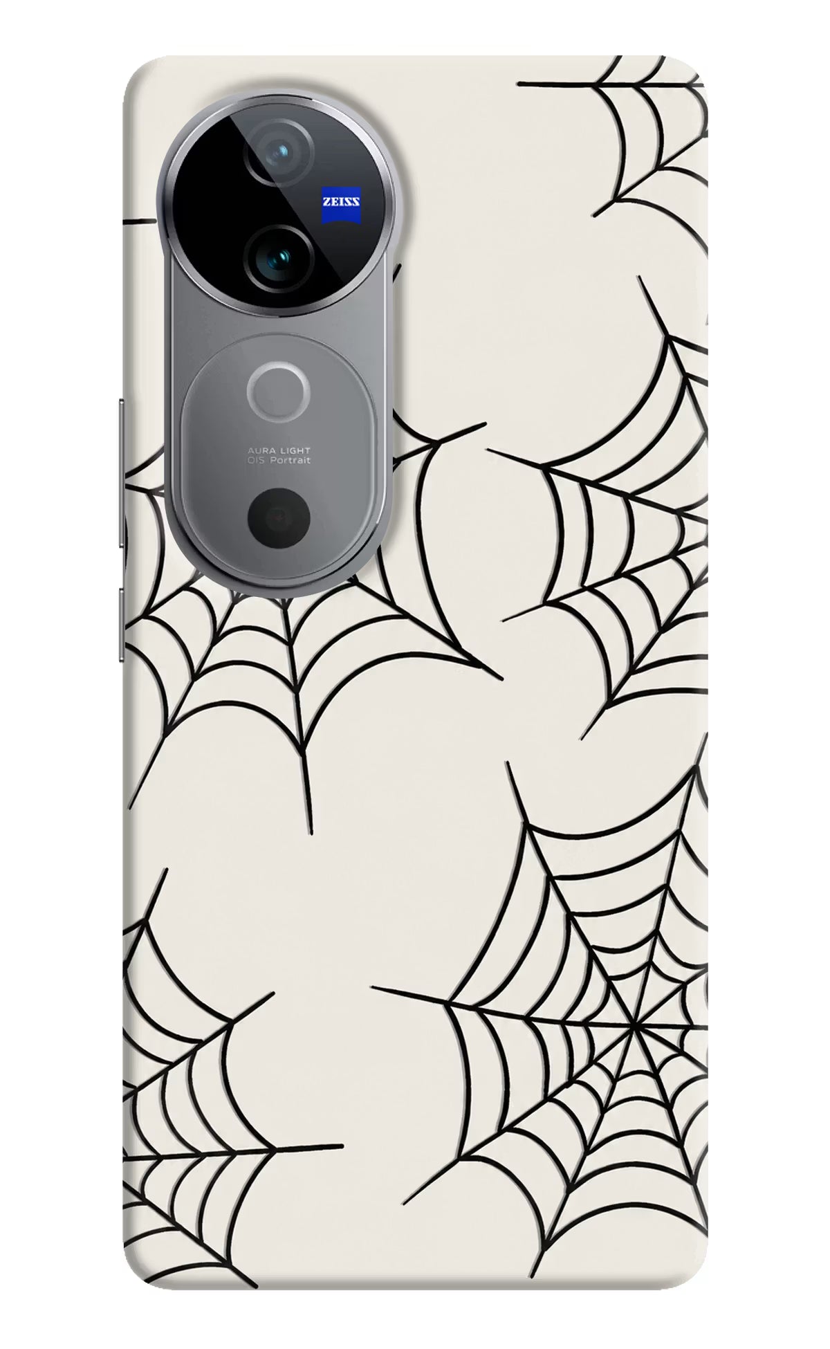 Spider Web Vivo V40 5G Hard Case Back Cover by Casekaro
