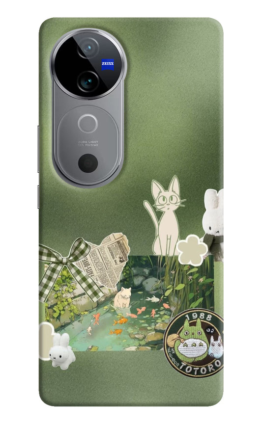 Aesthetic anime Vivo V40 5G Hard Case Back Cover by Casekaro