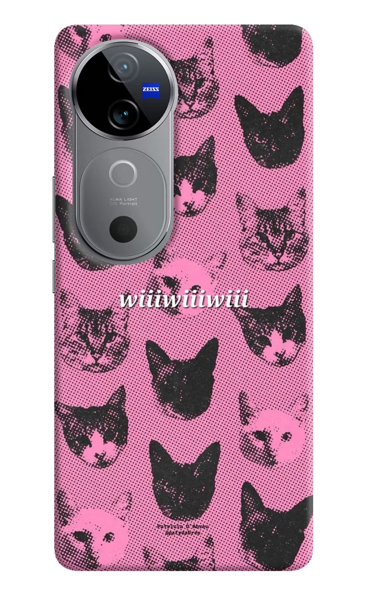 Pink Cats Vivo V40 5G Back Cover