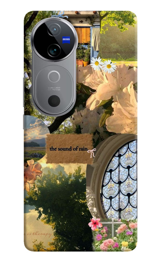 Rain Vivo V40 5G Hard Case Back Cover by Casekaro