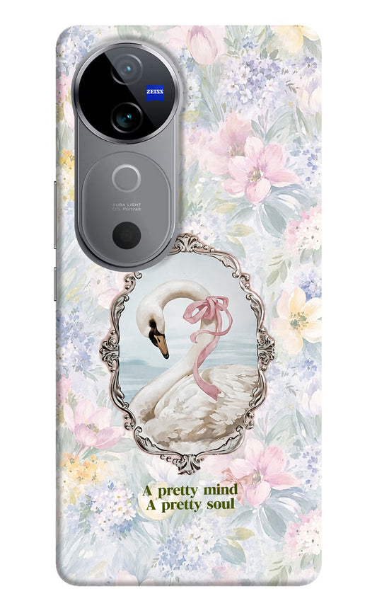 Pretty Mind Pretty Soul Vivo V40 5G Hard Case Back Cover by Casekaro