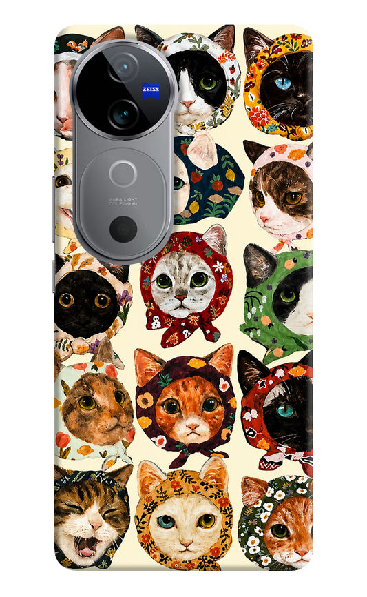 Cool Cat Vivo V40 5G Hard Case Back Cover by Casekaro