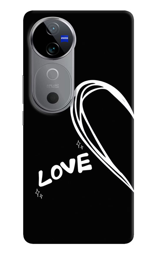 Love Line Vivo V40 5G Hard Case Back Cover by Casekaro