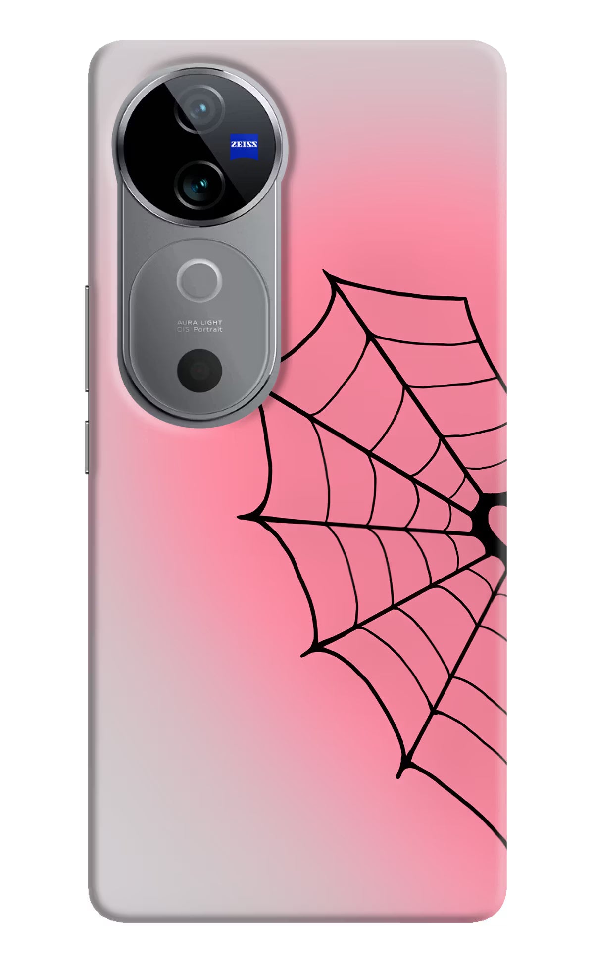 Pink Web Vivo V40 5G Back Cover