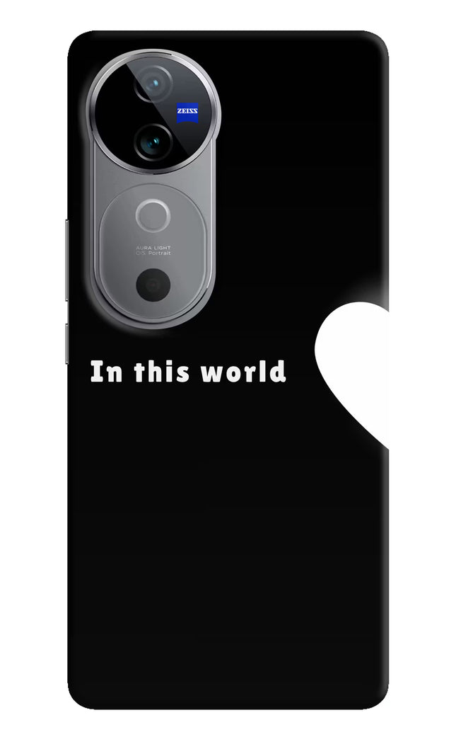This World Vivo V40 5G Hard Case Back Cover by Casekaro
