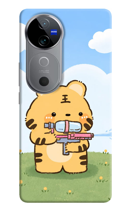 Tiger Treat Vivo V40 5G Hard Case Back Cover by Casekaro