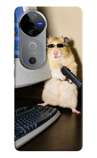 Hacker Hamster Vivo V40 5G Hard Case Back Cover by Casekaro