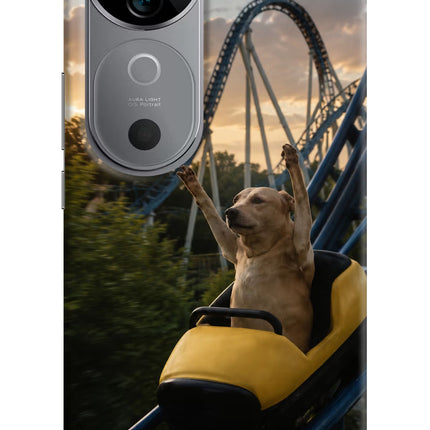 Rollercoaster Dog Vivo V40 5G Hard Case Back Cover by Casekaro