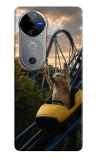 Rollercoaster Dog Vivo V40 5G Hard Case Back Cover by Casekaro